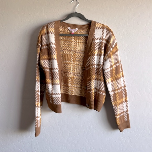 NoBo Fashion Cropped V-Neck Cardigan Sweater Junior Size L (11-13) - Picture 7 of 11